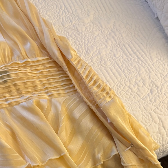 Peppermayo Willow Chiffon Mini Dress - Yellow - Picture 5 of 6